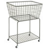 Industrial Gray Metal Storage Cart 65440