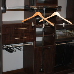 Closet Accessories-Pull-Down Garment Rack - Closet Organizers