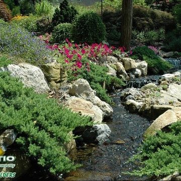 Backyard Streams with Landscaping: