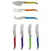 7 Piece Laguiole Jewel Colors Cheese Knife And Spreader Set