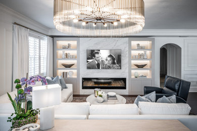 Living room - transitional living room idea in Orlando