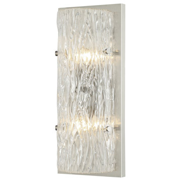 Morgan Two Light Wall Sconce in Brushed Nickel