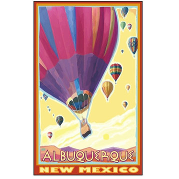 Joanne Kollman Albuquerque New Mexico Hot Air Balloons Art Print, 30"x45"