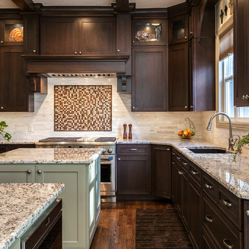 Spectacular Kitchen Remodel with double islands 6 burner gas stove Denver CO