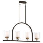Minka-Lavery - Minka-Lavery Studio 5 Four Light Island Pendant 3074-416 - Four Light Island Pendant from Studio 5 collection in Painted Bronze w/Natural Brush finish. Number of Bulbs 4. No bulbs included. No UL Availability at this time.