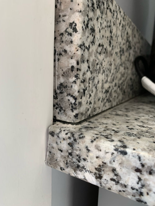 granite countertop separating