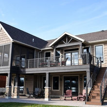 upstairs/downstairs patio