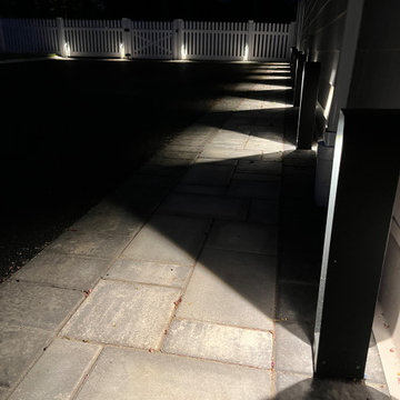 Suburban Property with Outdoor Lights
