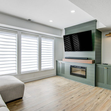 Cozy Basement Remodel with Custom Touches