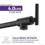 Braccia Series 24" Wall Mounted Pot Filler, Matte Black