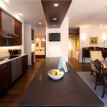 Island as room divider