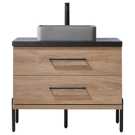Miseno MV-NM-705136S Trento 36" - North American Oak / Black