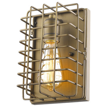 Acclaim Lighting IN41333 Lynden 1 Light 9" Tall Wall Sconce - - Raw Brass