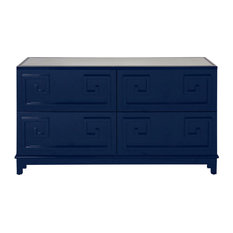 Most Por Blue Dressers And Chests For 2018 Houzz Worlds Away 4 Drawer Dresser Navy Lacquer Dressers