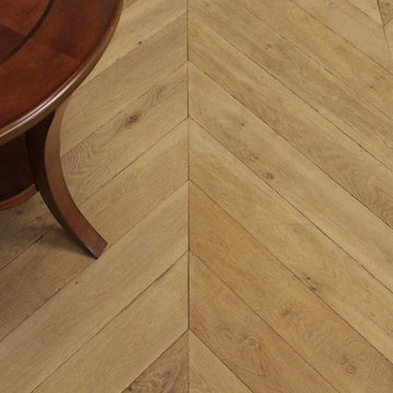 Aged French Oak Chevron Parquet