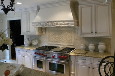 Example of a classic kitchen design in Other