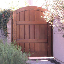 Clean and Simple Wood Gates - Home Fencing And Gates