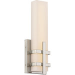 Nuvo Lighting - Grill Single LED Wall Sconce, Polished Nickel Finish - Grill - Single LED Wall Sconce; Polished Nickel Finish