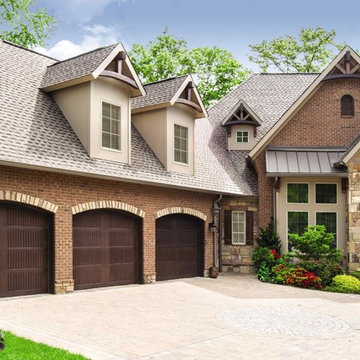 Faux wood - Fiberglass Exterior Garage Doors