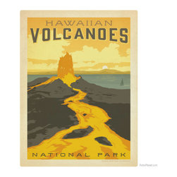 Hawaiian Volcanoes Nat'l Park Graphic | Nature Wall Decals | RetroPlanet.com - Products