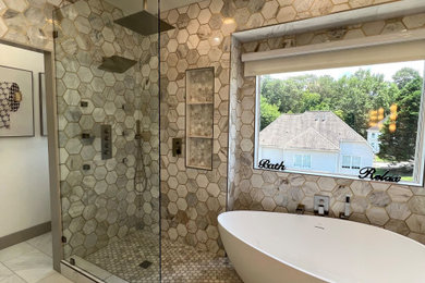 Bathroom - modern bathroom idea in Atlanta