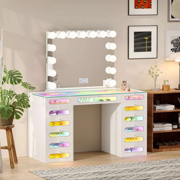 Hollywood Vanity Mirrors & Dressing Tables