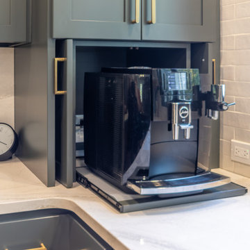 Modern Transitional Kitchen with Hidden Storage Solutions