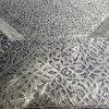 Moroccan Octagonal Center Table Silver Arabesque Engraved Metal Furniture
