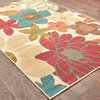 Eliza Floral Ivory and Gold Rug, 7'10"x10'