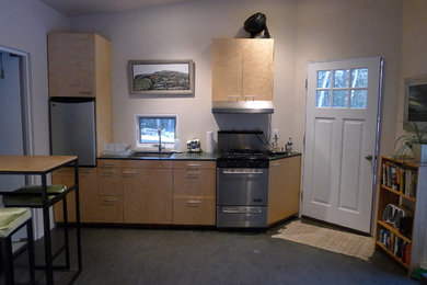 Inspiration for a contemporary kitchen remodel in Other