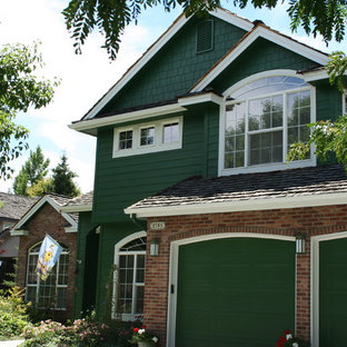 75 Beautiful Green Brick Exterior Home Pictures & Ideas | Houzz