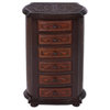 Novica Colonial Tornillo Wood and Leather Accent Chest