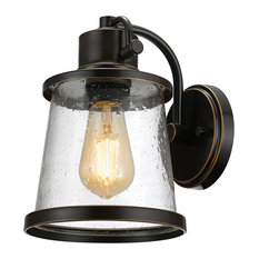 Charlie 1-Light Oil Rubbed Bronze LED Outdoor Wall Mount Sconce