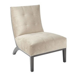 Pompey Armless Chair Vance Taupe - Armchairs And Accent Chairs