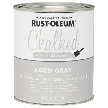 Rust-Oleum® 285143 Chalked Ultra Matte Paint, 30 Oz, Aged Gray