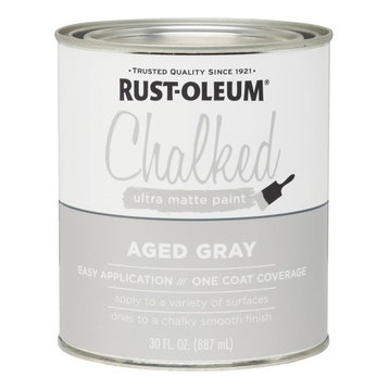 Rust-Oleum® 285143 Chalked Ultra Matte Paint, 30 Oz, Aged Gray