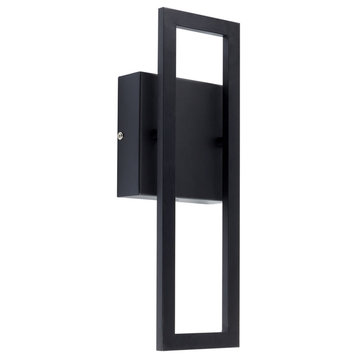 McKay LED Integrated Black Outdoor Indoor Wall Sconce