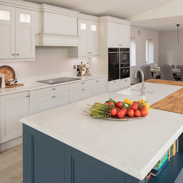 Modern country kitchen with living space
