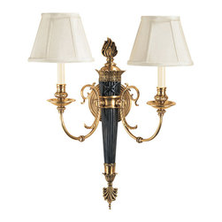 Inviting Home Inc. - Reed and Ribbon Sconce With Bronze Accents - Wall Sconces