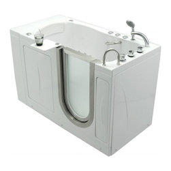 52" x 30" ELLA ELITE 93107 DUAL LEFT WHIRLPOOL & AIR ADA WALK-IN ALCOVE TUB - Bathtubs