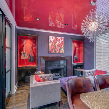 Stunning High Gloss Red Ceiling in Coppell TX