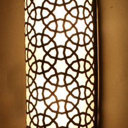 Big Half Cylinder Ottoman Laser Cut Brass Wall (Ceiling) Lamp - Wall Sconces