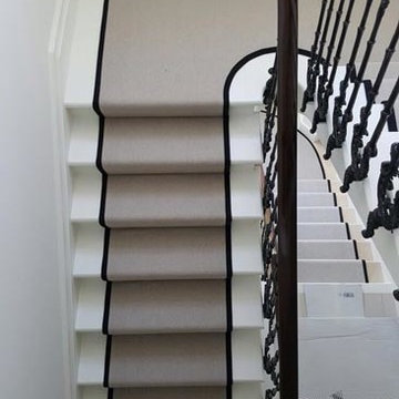 Installing Carpet to Stairs With Border
