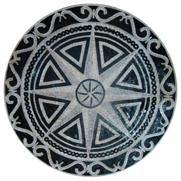 Nautical Stone Medallion, Brizo, 24"x24"