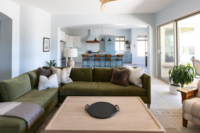 Inspiration for a large contemporary home design remodel in Phoenix