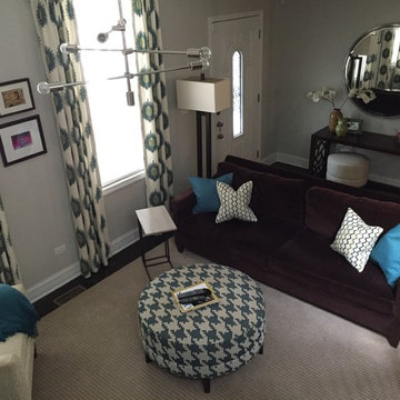 Teal Family Room