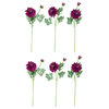 Set of 6 Mulberry Purple Dahlia Artificial Floral Sprays  23"