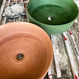 Polished concrete basins - Bathroom Vanities