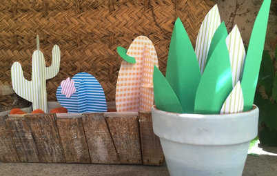 Hazlo tú mismo: Cactus de cartulina para decorar la casa