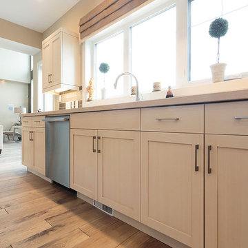 Traditional Kitchen with Urban Effects Cabinetry